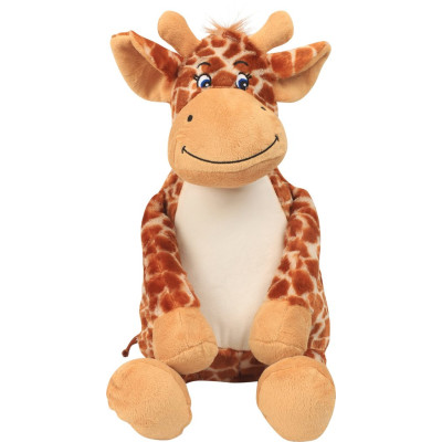 Girafa de peluche com fecho